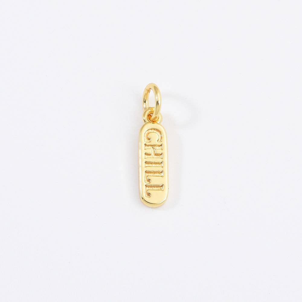 Pendants with engraved inscription • 18k Gold Filled