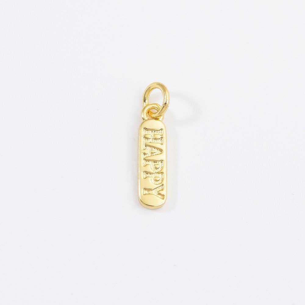 Pendants with engraved inscription • 18k Gold Filled