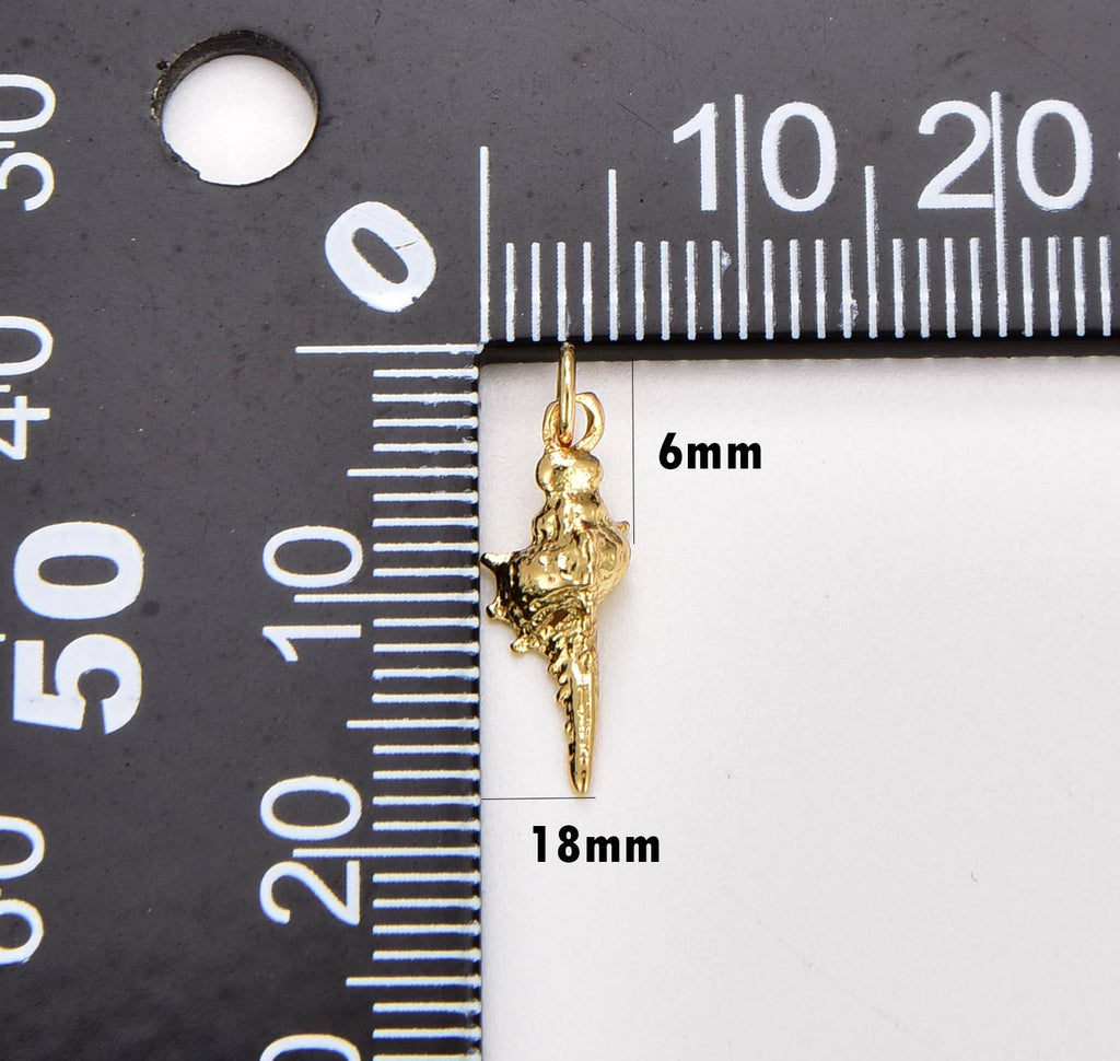Spiral Shell • 18k Gold Filled