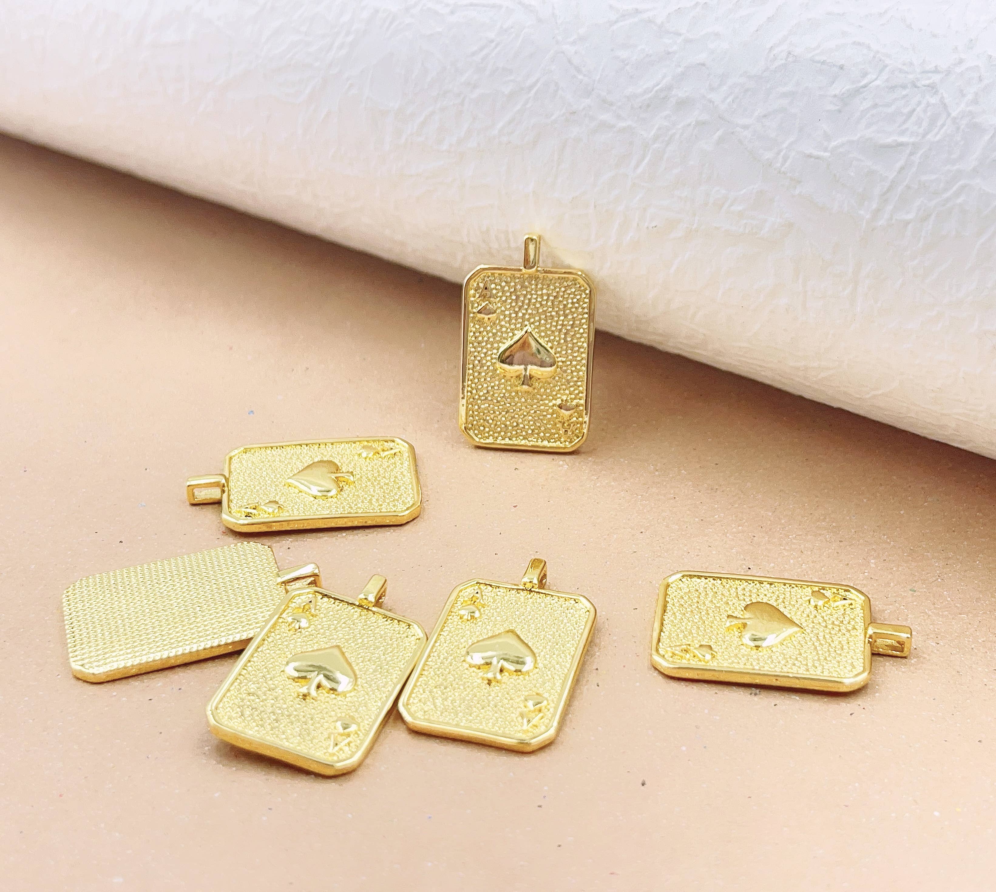 Ace of Hearts Card • 18k Gold Filled