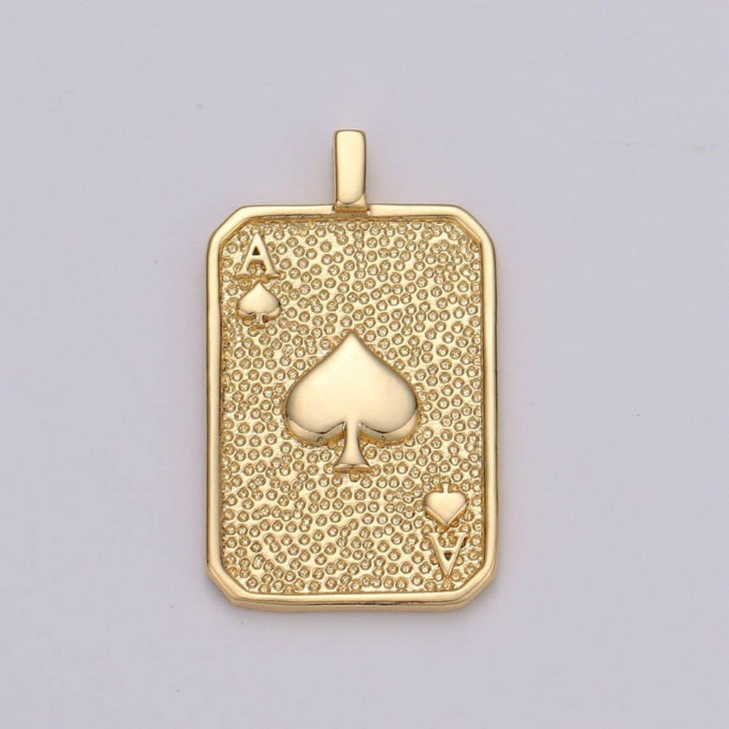 Ace of Hearts Card • 18k Gold Filled