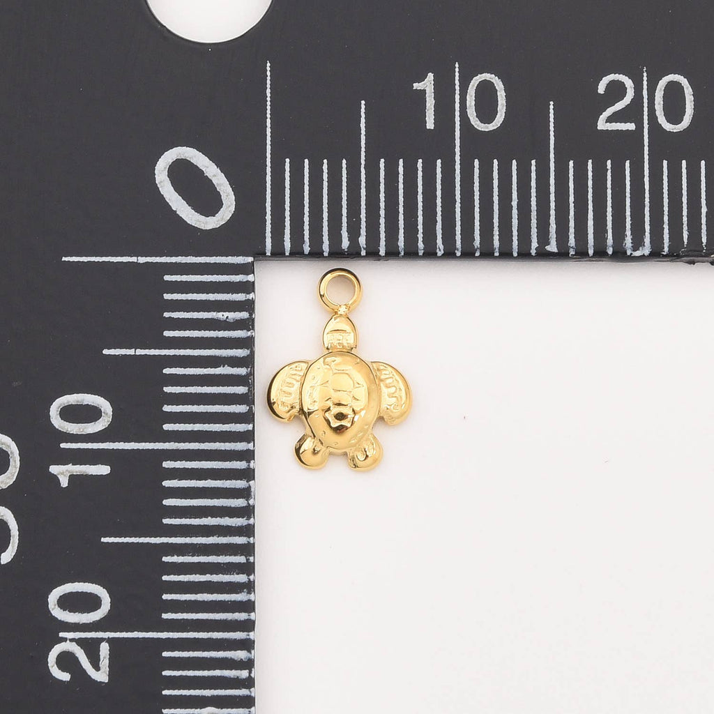 Turtle Pendant • 18k Gold Filled