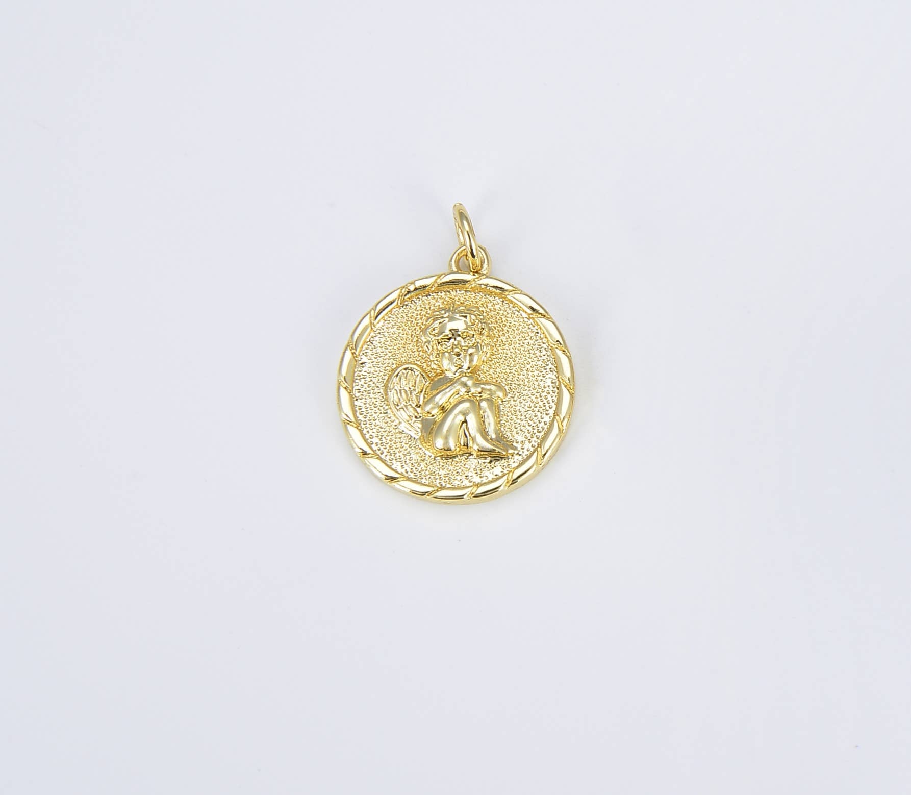 Little angel 'cherub' pendant • 18k Gold Filled