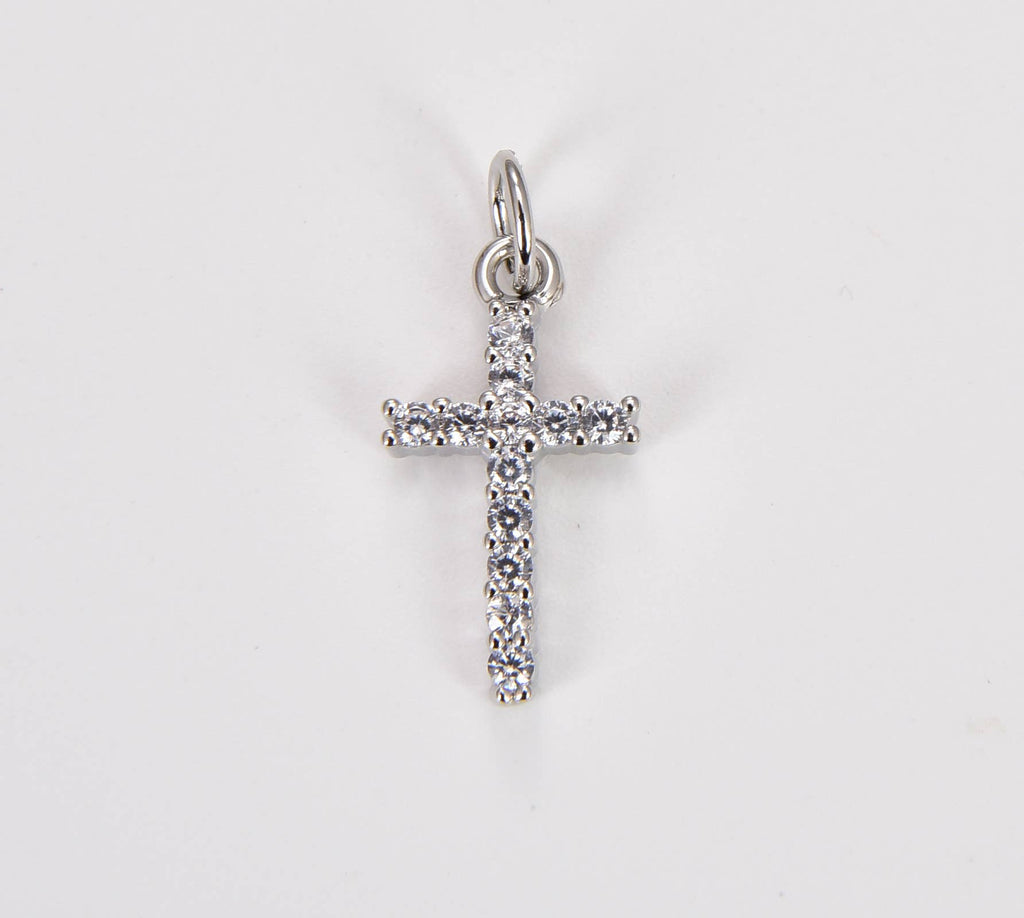 Cross with crystals • 18k Gold Filled