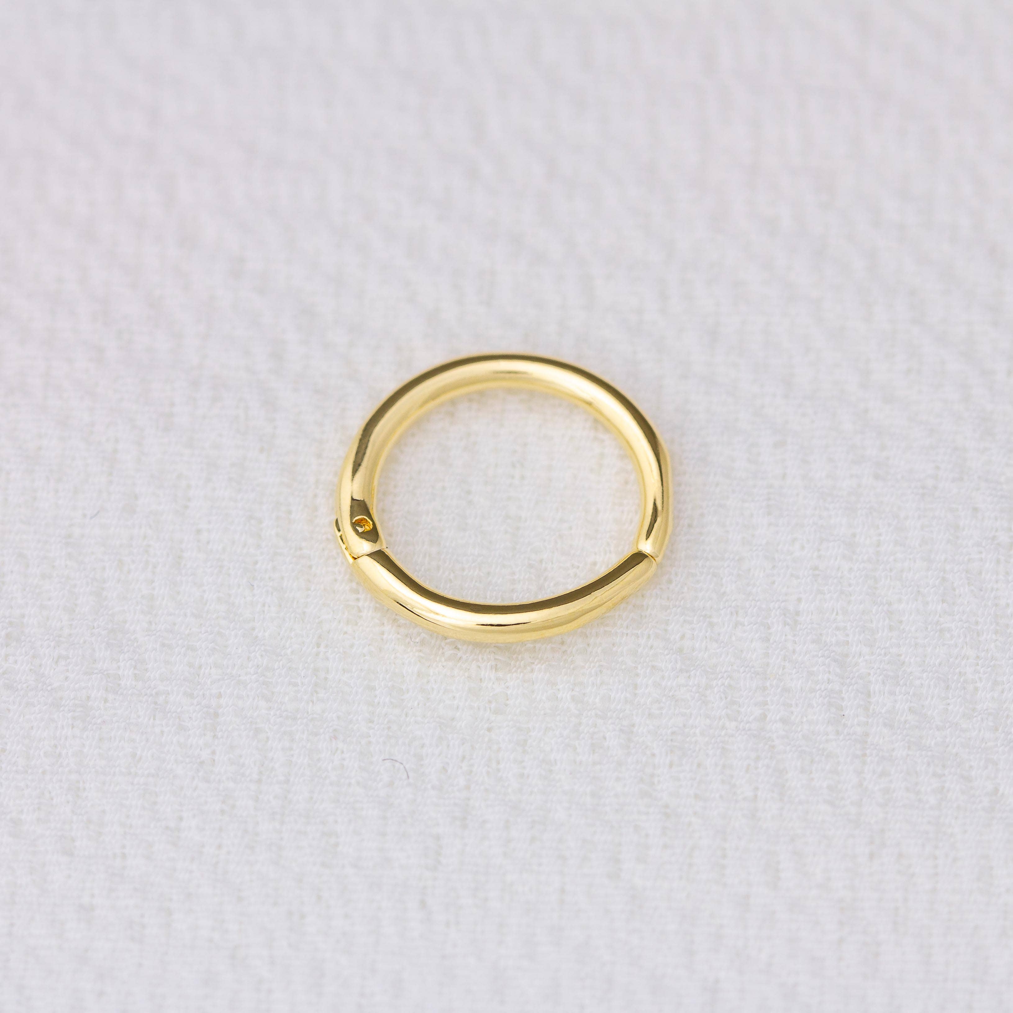 Mini Seamless Clicker Hoop Earrings • 18k Gold Filled
