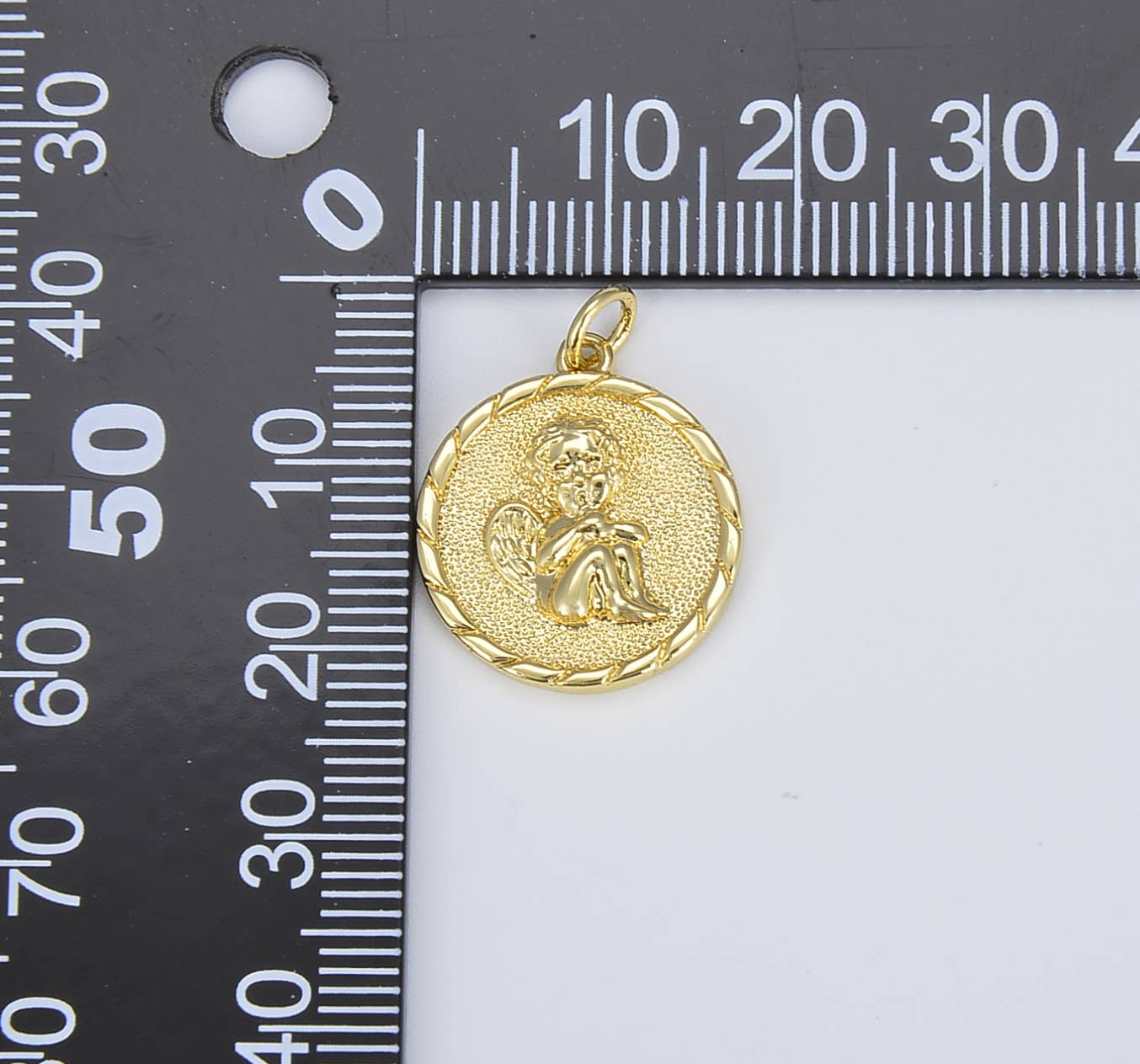 Little angel 'cherub' pendant • 18k Gold Filled