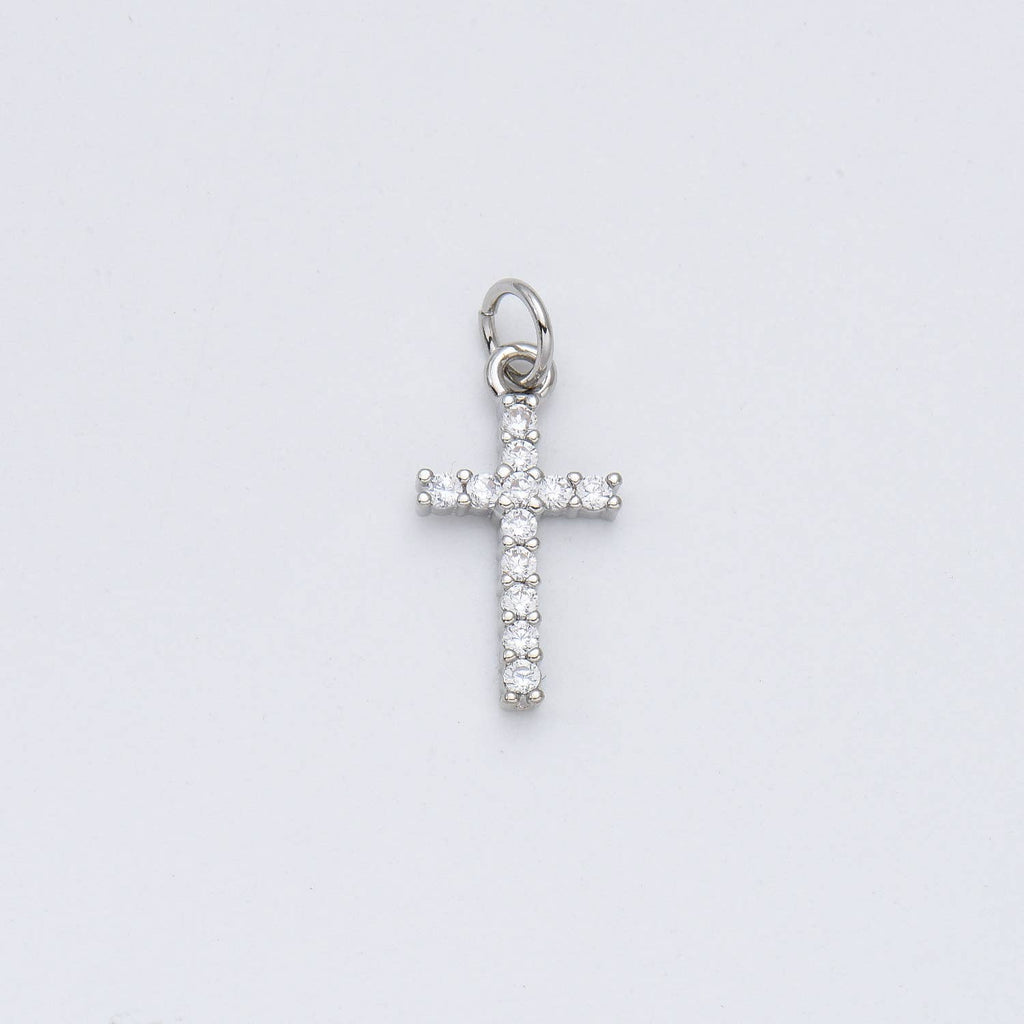 Cross with crystals • 18k Gold Filled