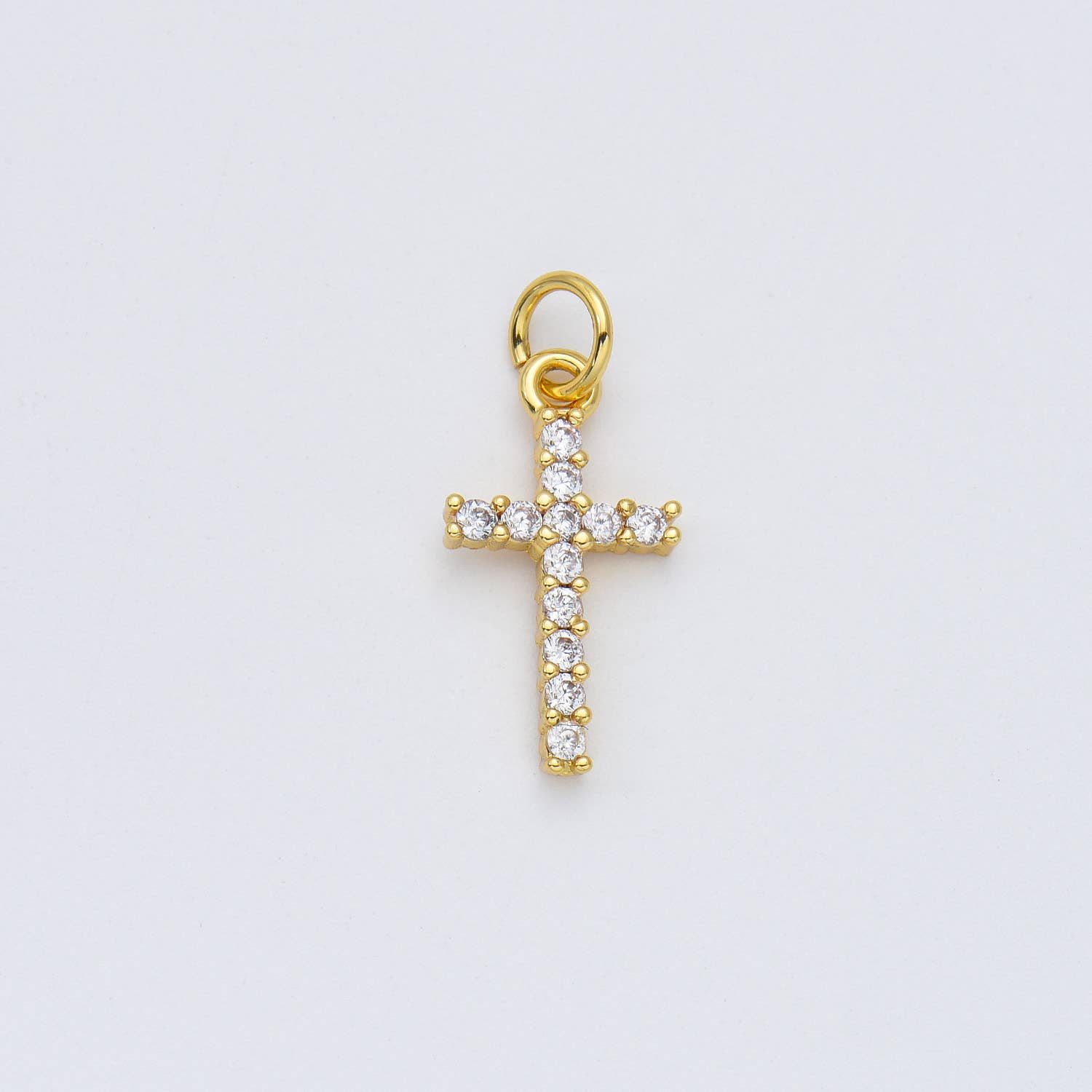 Cross with crystals • 18k Gold Filled